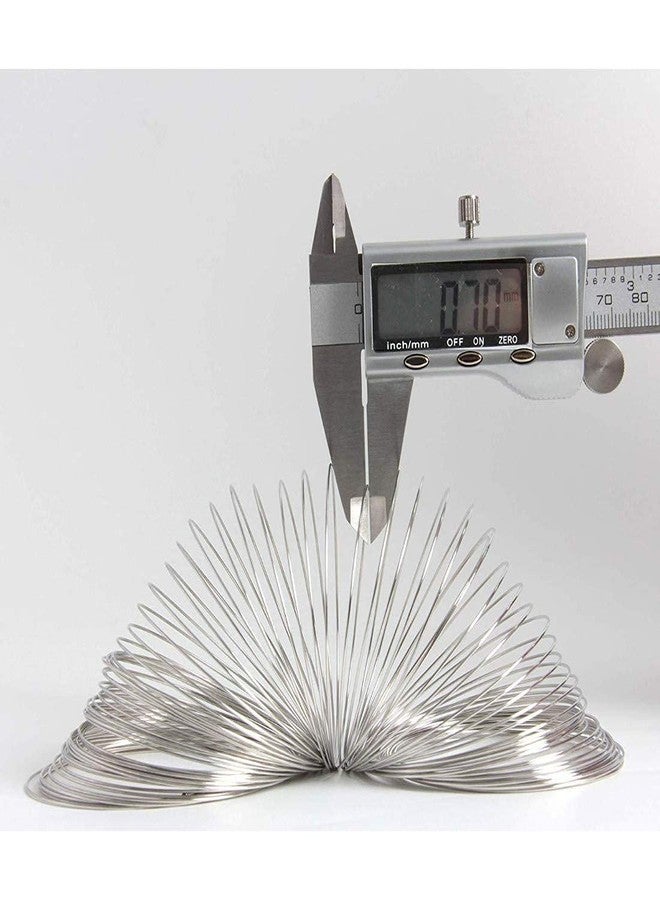 DIY Crafts Pack Of 20 Loop, Nickel Silver, Loops Silver Gold Bronze Memory Beading Steel Wire For DIY Jewelry Findings Multi-La (Pack Of 20 Loop, Nickel Silver) - Image 4